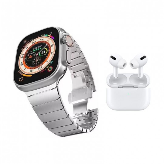 پک ساعت هوشمند و ایر پاد ویسمی مدل WS-80 ULTRA 2