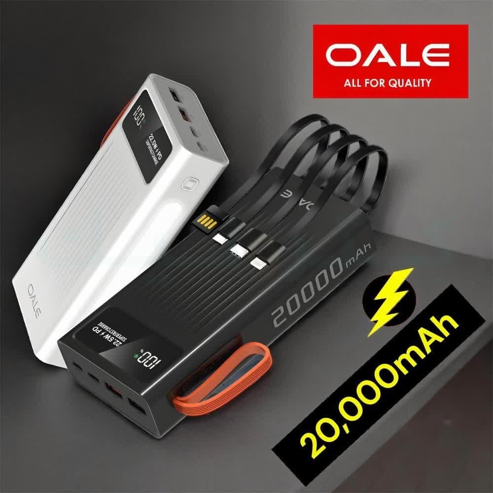 پاوربانک سوپر فست شارژ لیامی بیست هزار | OALE L20000